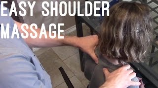 Massage Basics How to give a shoulderneck rub [upl. by Aurita]