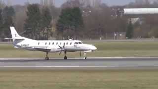 BinAir Fairchild Swearingen Metro III DCSAL  Landing  Hamburg Airport [upl. by Araldo]