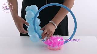 3 ideas fáciles para decorar con globos 🎈para Bautizo🕊️🕊️ [upl. by Yhotmit]