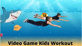 Kids Workout Video Game Workout LEVEL UP A Crocodile Adventure [upl. by Kim]