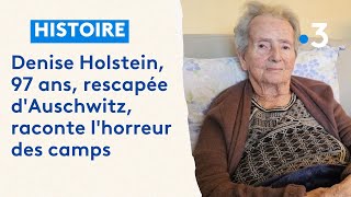 À 97 ans Denise témoigne de lhorreur du camp dAuschwitz [upl. by Hanavas395]