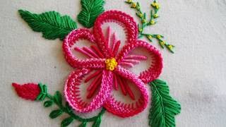 Hand Embroidery Mediterranean knot [upl. by Temirf]