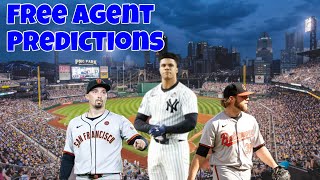 2024 MLB Free Agent Predictions [upl. by Skiest]