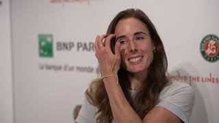 Alize Cornet interview after her final match  Roland Garros [upl. by Alemahs]