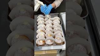 無添加クリームをぎっしり詰めた極上食感の生ドーナツ🍩しっとりふわふわな生地と6種類のとろけるクリームがたまらない！大好物は高カロリー japan japanesefood cooking [upl. by Furmark]