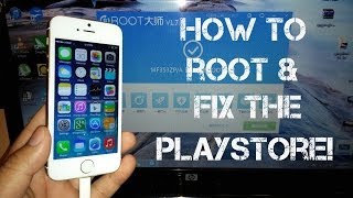 Goophone i5S MTK6572  How to Root and Google Play Fix [upl. by Ainyt]