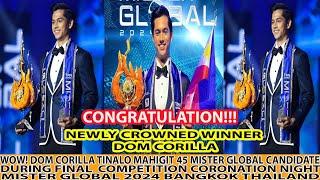 WOW DOM CORILLA NEWLY CROWNED MISTER GLOBAL 2024 WINNER [upl. by Leelahk]