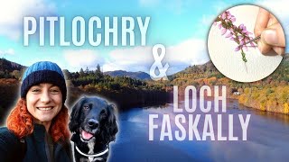 LOCH FASKALLY WALK  Pitlochry Scotland  Painting Scottish Heather in Watercolour  Ep42 [upl. by Eveivenej]