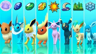 COMO CONSEGUIR A EEVEE TODAS LAS EVOLUCIONES DE EEVEE Y DITTO en POKEMON DIAMANTE BRILLANTE [upl. by Clova446]