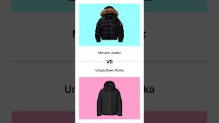 Moncler Jacket VS Uniqlo Down Parka [upl. by Einad995]