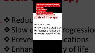 GOUTQuestion4 Goals of therapy [upl. by Tnirb]