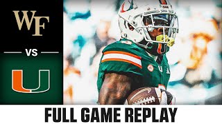 Wake Forest vs Miami Full Game Replay  2024 ACC Football [upl. by Brandenburg379]