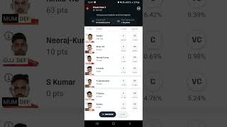 GUJ vs MUM Dream11 Prediction  Gujarat Gaints vs U Mumba I Dream11 Kabaddi I Starplayer Picks [upl. by Imeka]