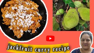 कच्च्या फणसाची भाजी  Kachya Fansachi Bhaji Recipe in Marathi  Raw Jackfruit Masala [upl. by Shelah]