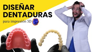 ¡Prótesis total IMPRESA EN 3D  El módulo de DENTADURAS de Blender for Dental 🤯 [upl. by Albie280]