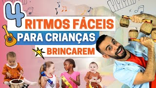 BRINCADEIRAS PARA MUSICALIZAÇÃO INFANTIL Percussão Corporal e Bandinha Rítmica Com Parlendas [upl. by Lerrehs633]