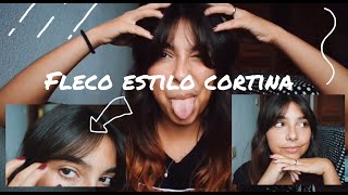 COMO CORTARSE FLECO ESTILO CORTINA TUTORIAL [upl. by Girish]