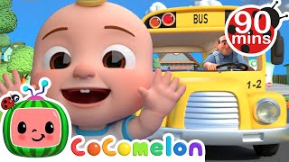 Wheels on the bus Baby Shark amp More Popular CoComelon Animal Cartoons for Kids  Funny Cartoons [upl. by Ursola626]