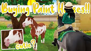 Star Stable Buying the NEW Paint Horses 😍 [upl. by Eboj]