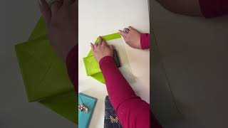 How to wrap a gift diy an easy Christmas birthday gift wrapping idea [upl. by Euqinomahs]