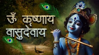 Om Krishnaya Vasudevaya Haraye Paramatmane  Krishna Mantra 108 Times  Powerful Krishna Mantra [upl. by Lessirg283]