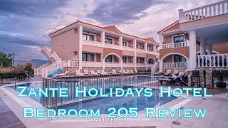 Zante Holidays Hotel Kalamaki  Bedroom 205 Review [upl. by Eizzil]