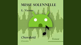 Messe solennelle Et in terra pax tenor II Voice with metronome [upl. by Faludi]