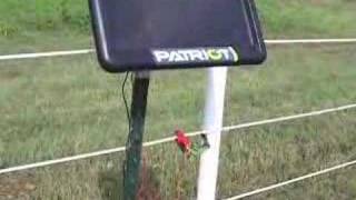 Patriot solar electric fence charger wwwpatriotchargerscom [upl. by Docile]