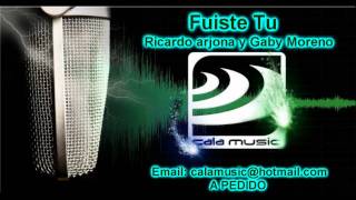 Fuiste Tu  Ricardo Arjona y Gaby Moreno  Karaoke  Calamusic Studio [upl. by Ardnwahs254]