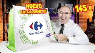 Probando un LOTE GOURMET de CARREFOUR de 145 €  VALDRÁ LA PENA [upl. by Labannah]