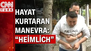 Heimlich manevrası nasıl uygulanmalı [upl. by Ecinrahs]