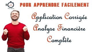 Application Analyse Financière de A à Z  Bilan Fonctionnel  FRNG BFR TN  CAF  SIG  Ratios [upl. by Anasus]