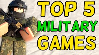 Top 5 BEST Military Roleplay Games on Roblox [upl. by Lamonica]