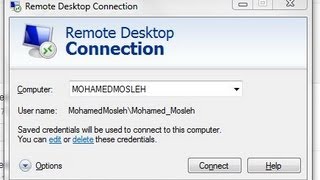 Remote Desktop Connection التحكم بكميبوتر آخر MohamedMoslehG [upl. by Aleunam]