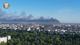 POŻAR MARYWILSKA 44  Warszawa na żywo  Warsaw live  Warsaw livestream [upl. by Nairehs]