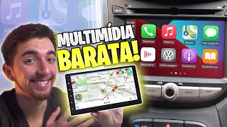 CENTRAL MULTIMÍDIA BARATA com CARPLAY e ANDROID AUTO do ALIEXPRESS [upl. by Arreit786]