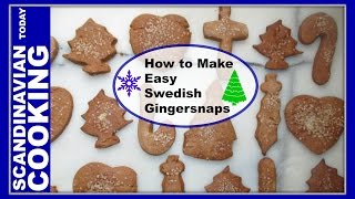 How to Make Easy Swedish Gingersnaps 🎄 Pepparkakor 🍪 [upl. by Sarina]