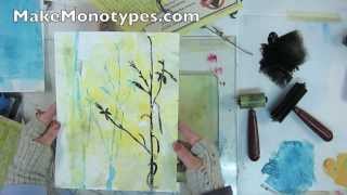 Cutting Stencils for Make Monotypes  Ecourse with Linda Germain [upl. by Houlberg]