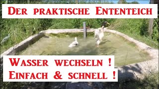 Der praktische Ententeich  Wasser wechseln  ganz einfach [upl. by Dyane]