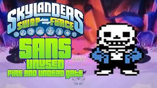 Elemental Gates  Fire and Undead  Sans  Unused  Skylanders Swap Force Music [upl. by Mima]