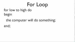 Free Pascal Program Tutorial 9  For Loop  Lazarus [upl. by Ellehsad]