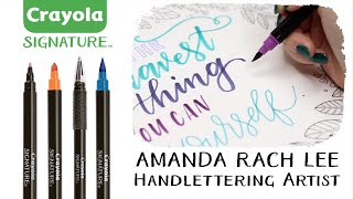 Advanced Calligraphy Tutorial  Crayola Signature amp AmandaRachLee [upl. by Yorle824]