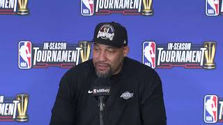 Indiana Pacers vs Los Angeles Lakers  InSeason Tournament Finals Postgame Press Conference [upl. by Fang]