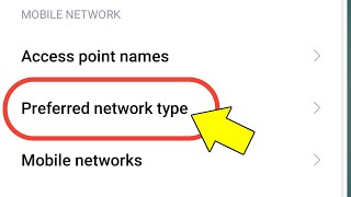 Preferred Network Type  Preferred Network Type Kya Hota Hai [upl. by Yddur]