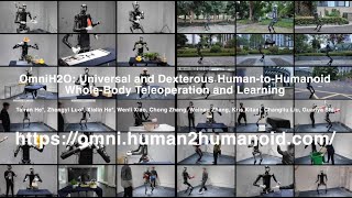 OmniH2O Universal and Dexterous HumantoHumanoid WholeBody Teleoperation and Learning [upl. by Gaulin]