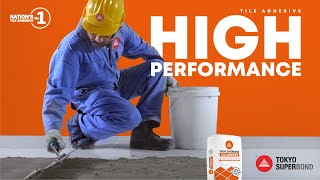 TOKYO SUPERBOND TILE ADHESIVE HIGH PERFORMANCE [upl. by Anived297]