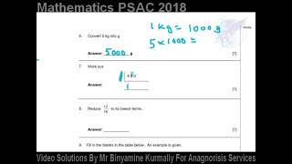 Question 7 PSAC 2018 [upl. by Illyes312]