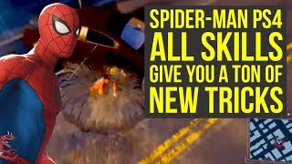 Spider Man PS4 Skills EVERYTHING WE KNOW SO FAR Marvels Spiderman PS4 Gameplay [upl. by Merrile]