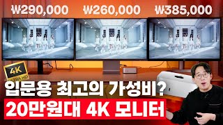 230만원대 4K 입문용 모니터 3대장 사용기 이 중 최고의 가성비는 [upl. by Llorrac]