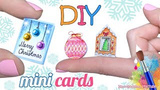 How To Make Miniature Greeting Cards For Christmas – DIY Mini Christmas Cards [upl. by Piefer544]